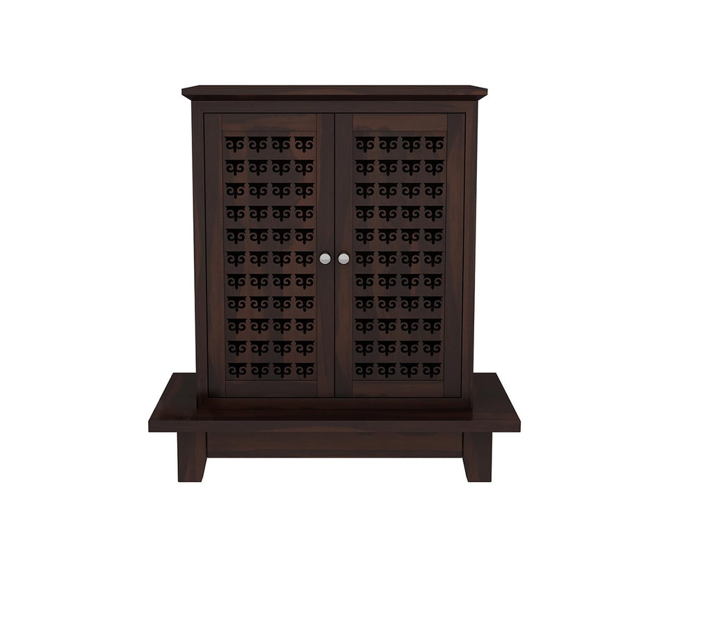 Solid Sheesham Wood Floor Standing Pooja Mandir