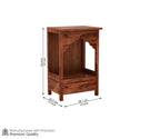 Sheesham Wood Floor Standing Open Pooja Mandir
