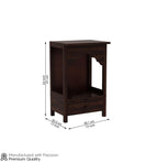 Compact Sheesham Wood Floor Standing Pooja Mandir