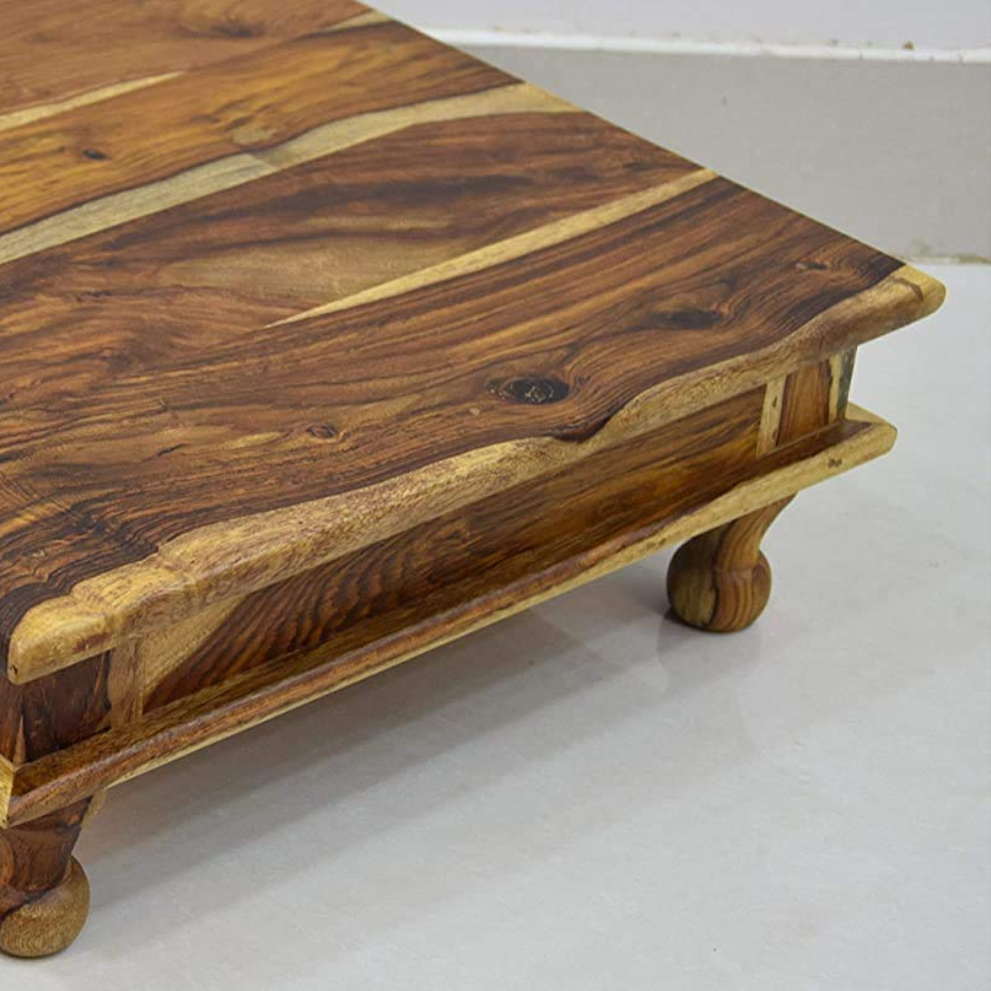 Solid Sheesham Wood Pooja Chowki