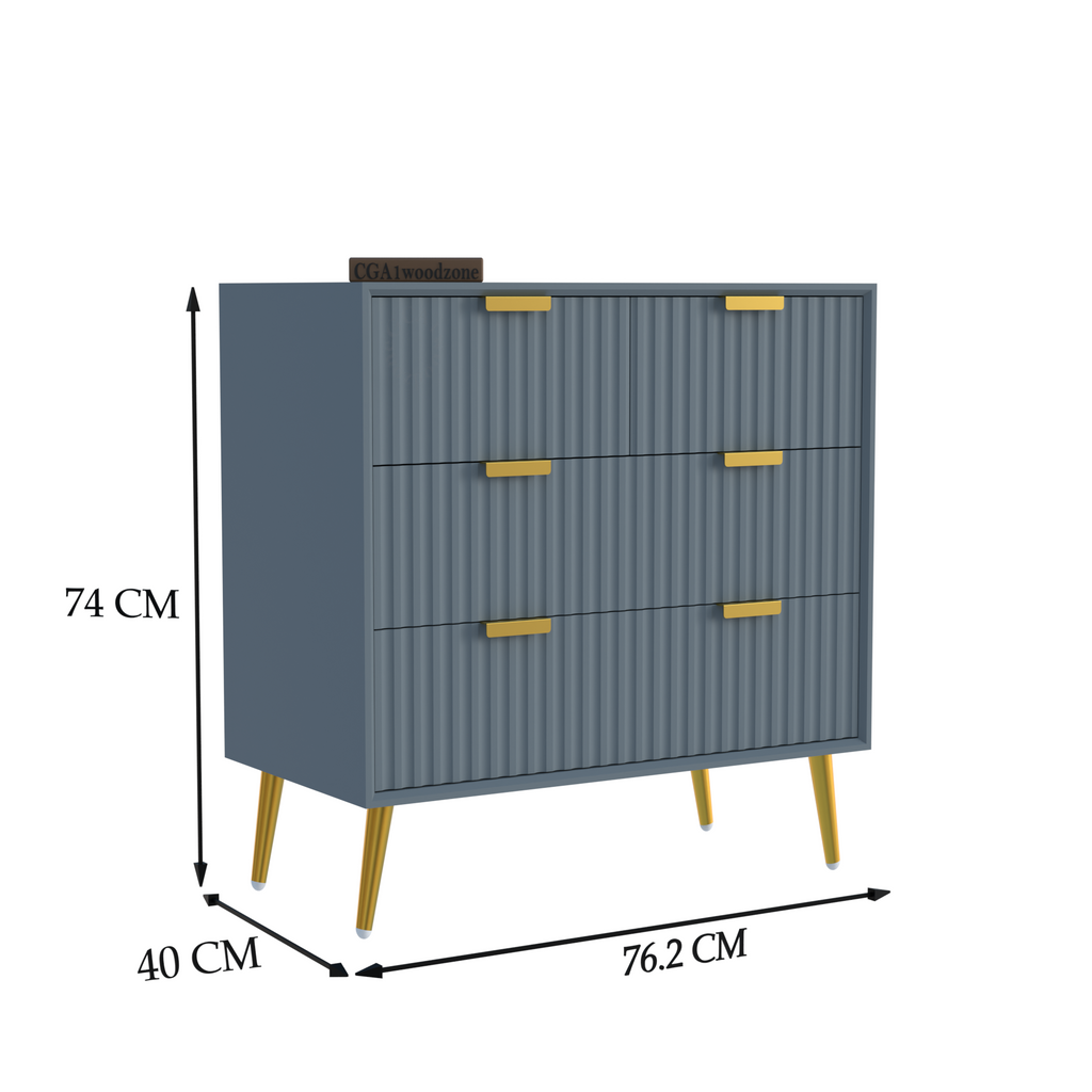 Softloom 4 DRAWER CHEST -GREY Softloom