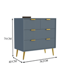 Softloom 4 DRAWER CHEST -GREY Softloom