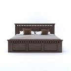 Wooden King size Bed with Storage |Bedroom Furniture - 3 Years Warranty