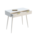 Softloom Modern Fluted Console Table with Drawer | 5 Year Warranty