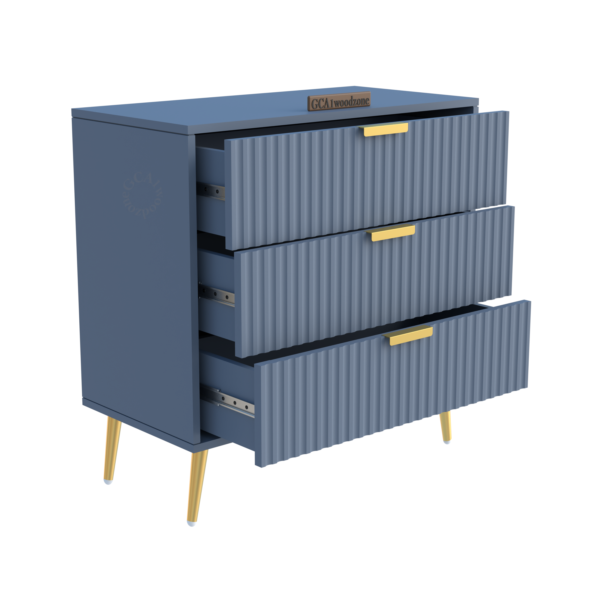 Softloom  3 Drawer Chestor -gray dark | 5 Years Warranty