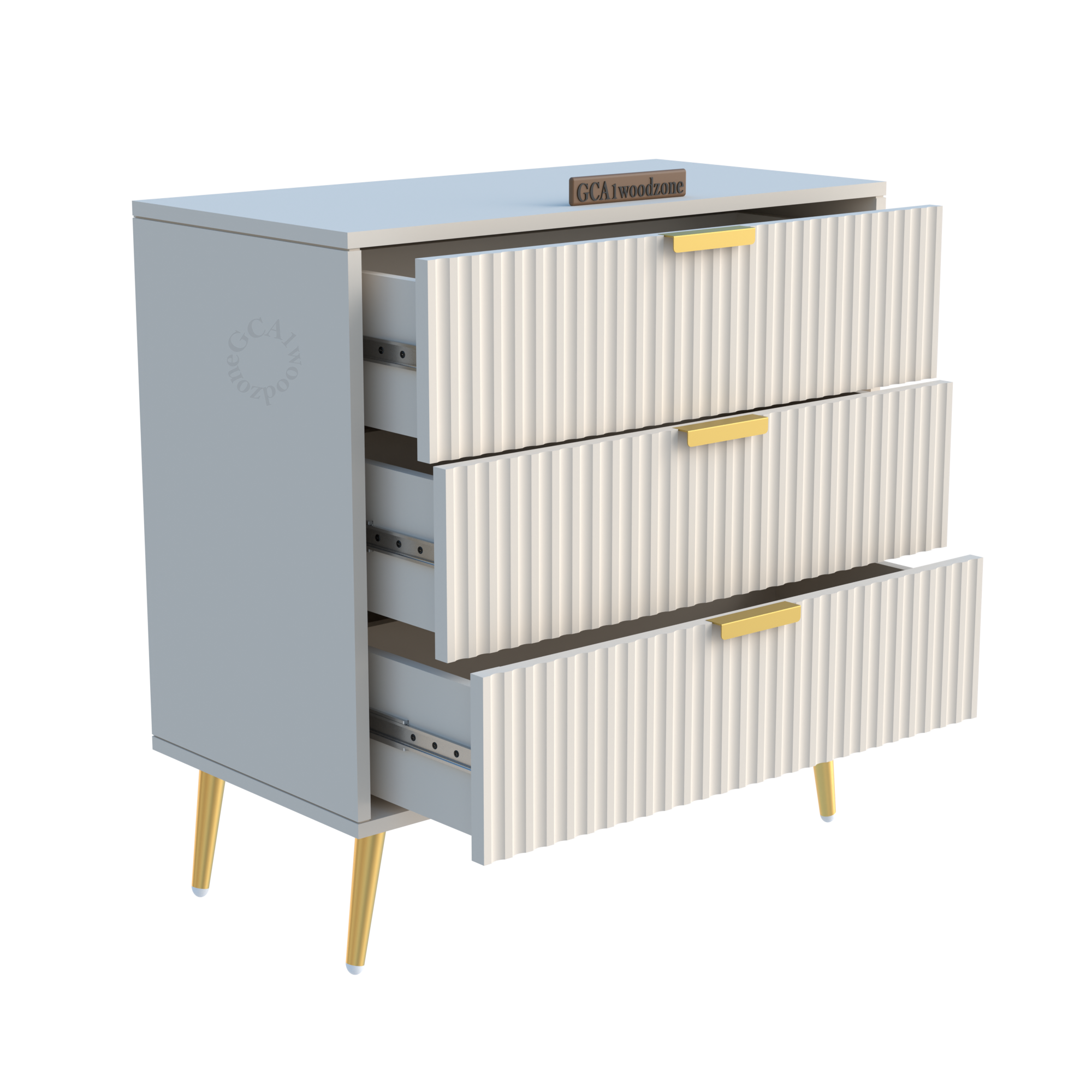 Softloom  3 Drawer Chestor -white | 5 Years Warranty