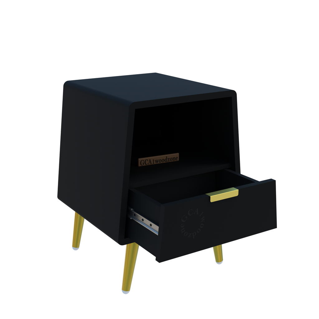 Softloom BED SIDE TABEL-BLACK Softloom