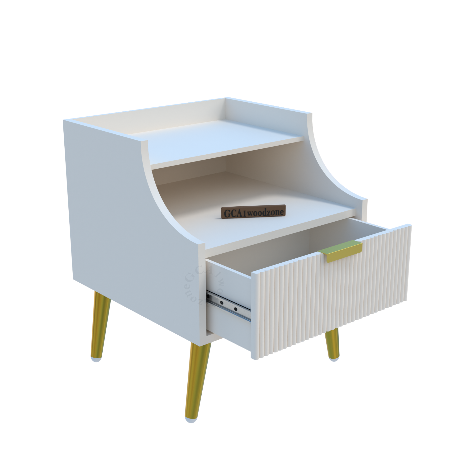 Softloom BED SIDE TABLE -WHITE Softloom
