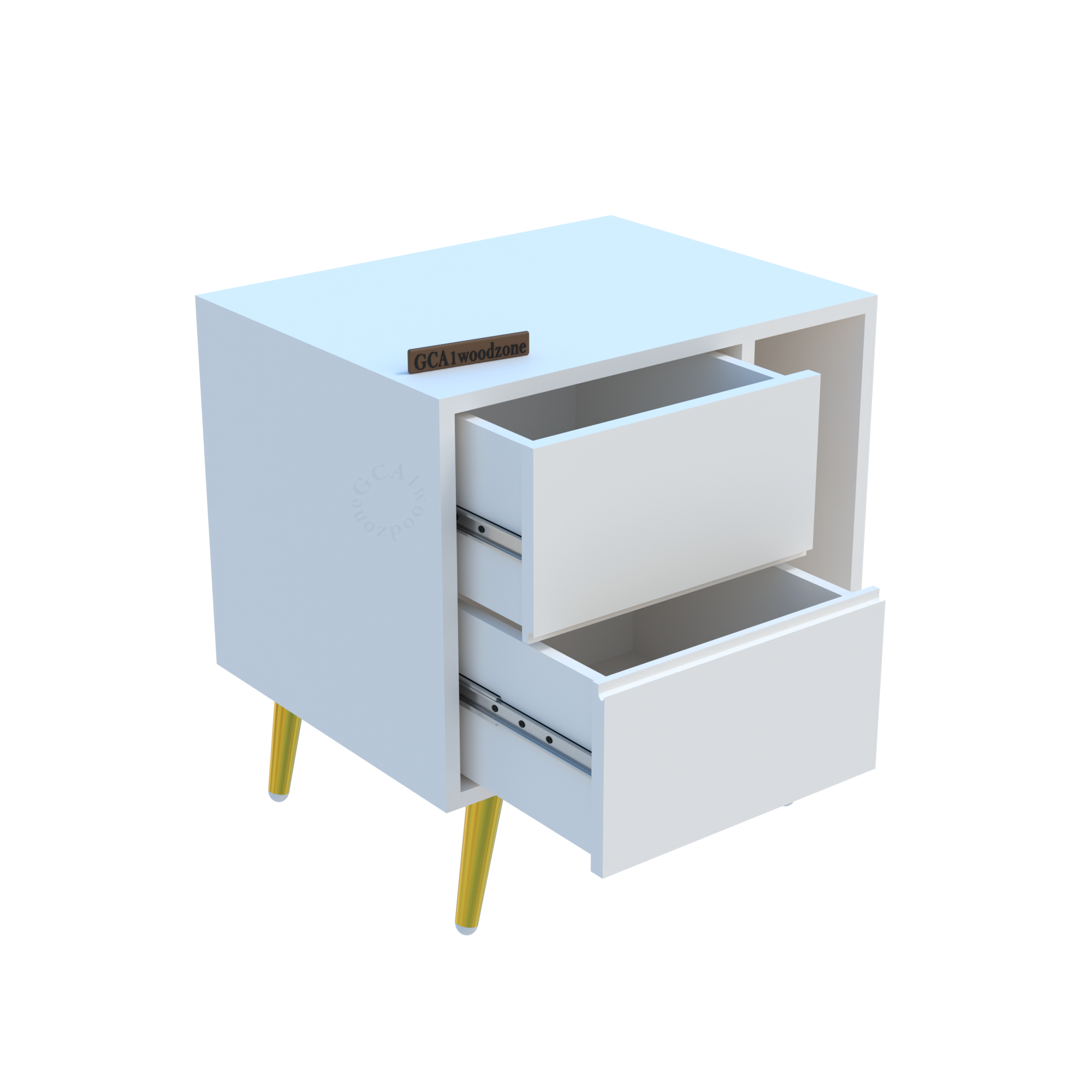 Softloom BED SIDE TABEL-WHITE Softloom