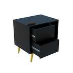 Softloom BEDSIDE TABEL-BLACK Softloom