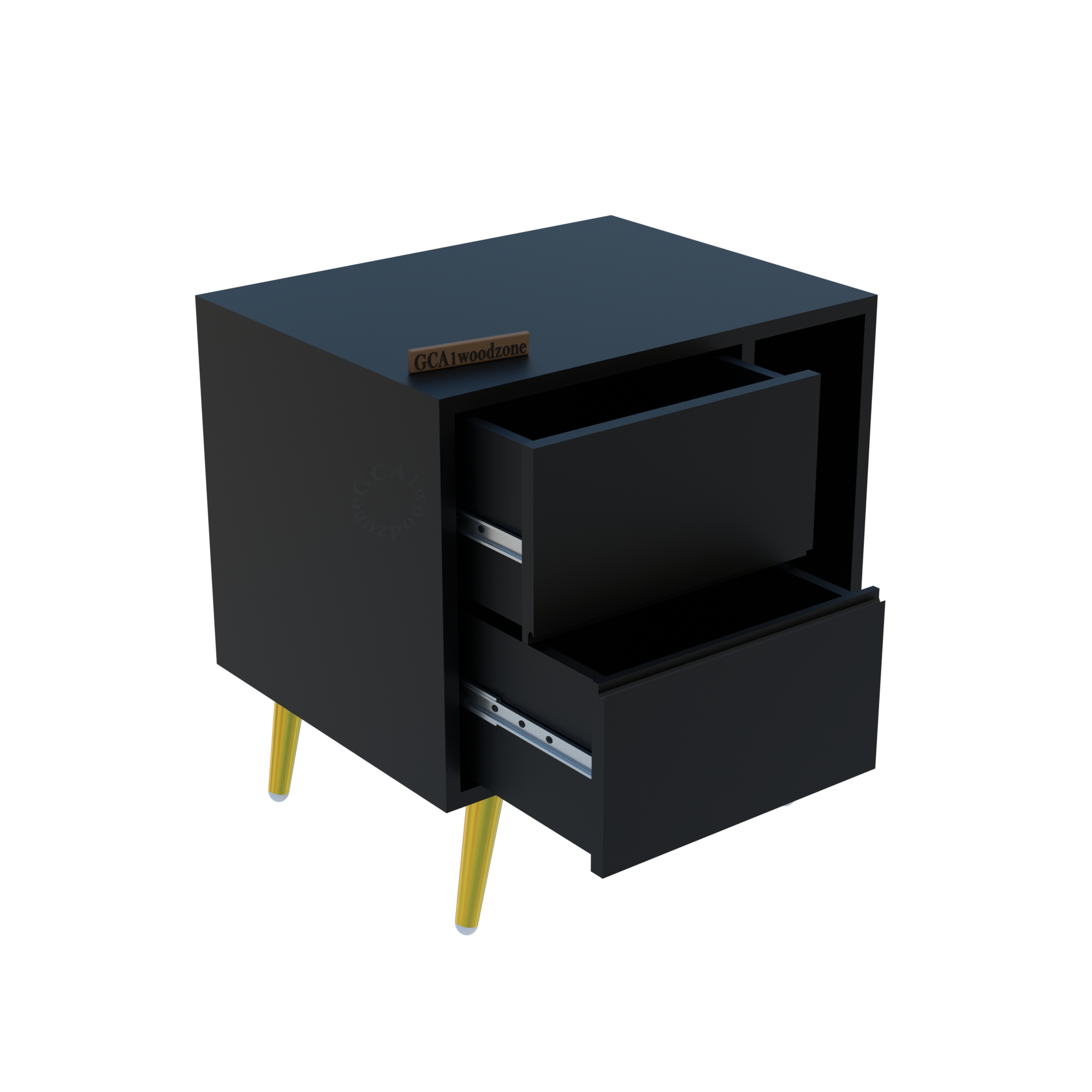 Softloom BEDSIDE TABEL-BLACK Softloom
