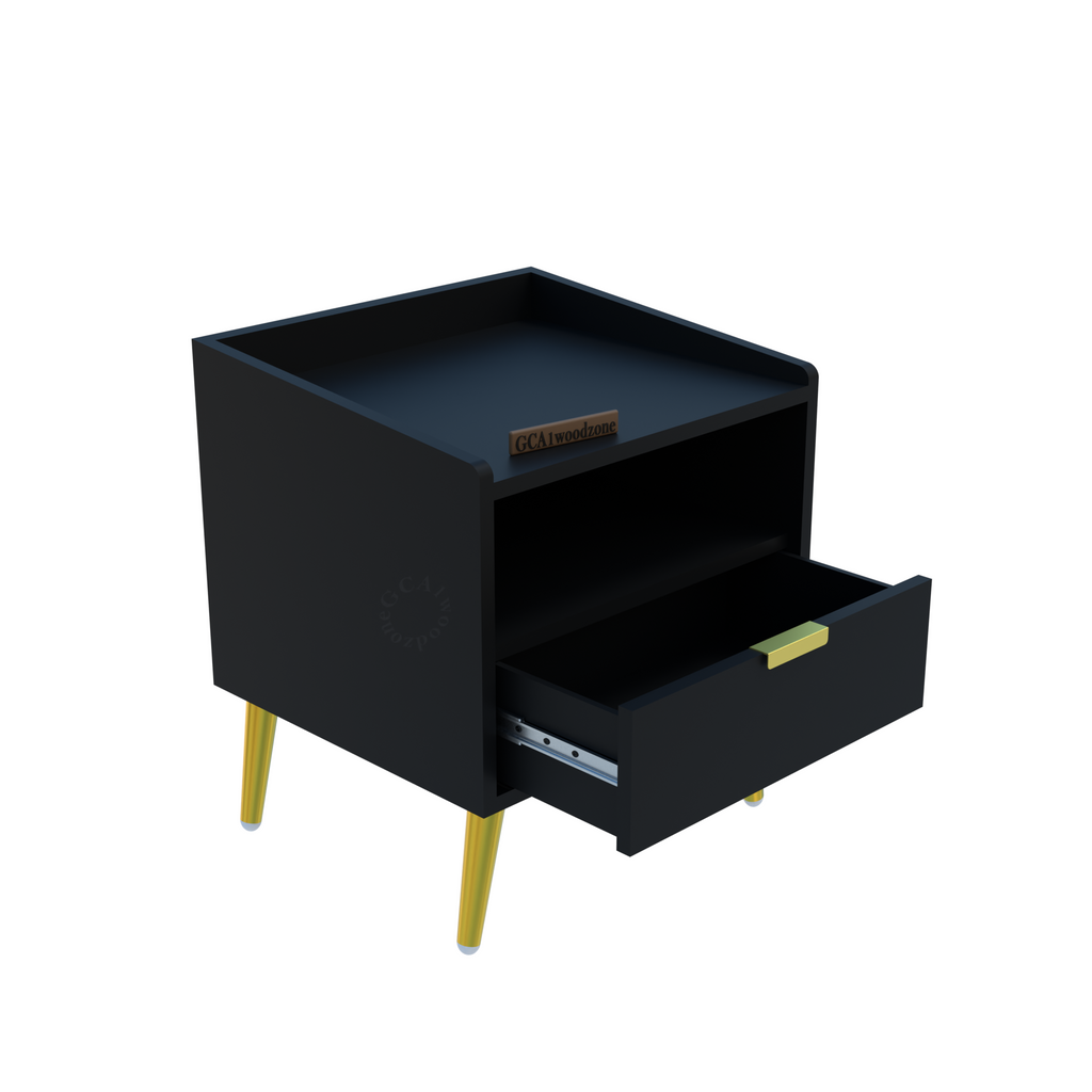 Softloom BED SIDE TABLE-BLACK Softloom