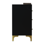 Softloom 3 drawer chestor-black | 5 Years Warranty