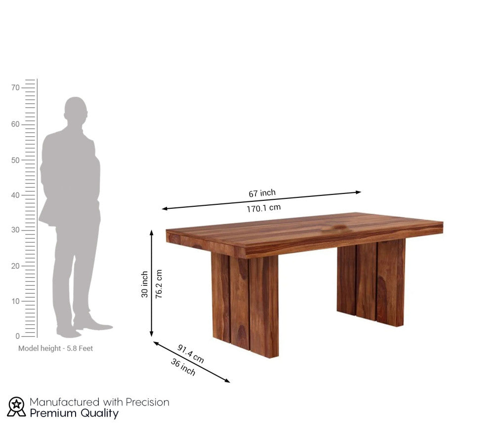 Softloom 6 Seater Dining Table - 3 Years Warranty