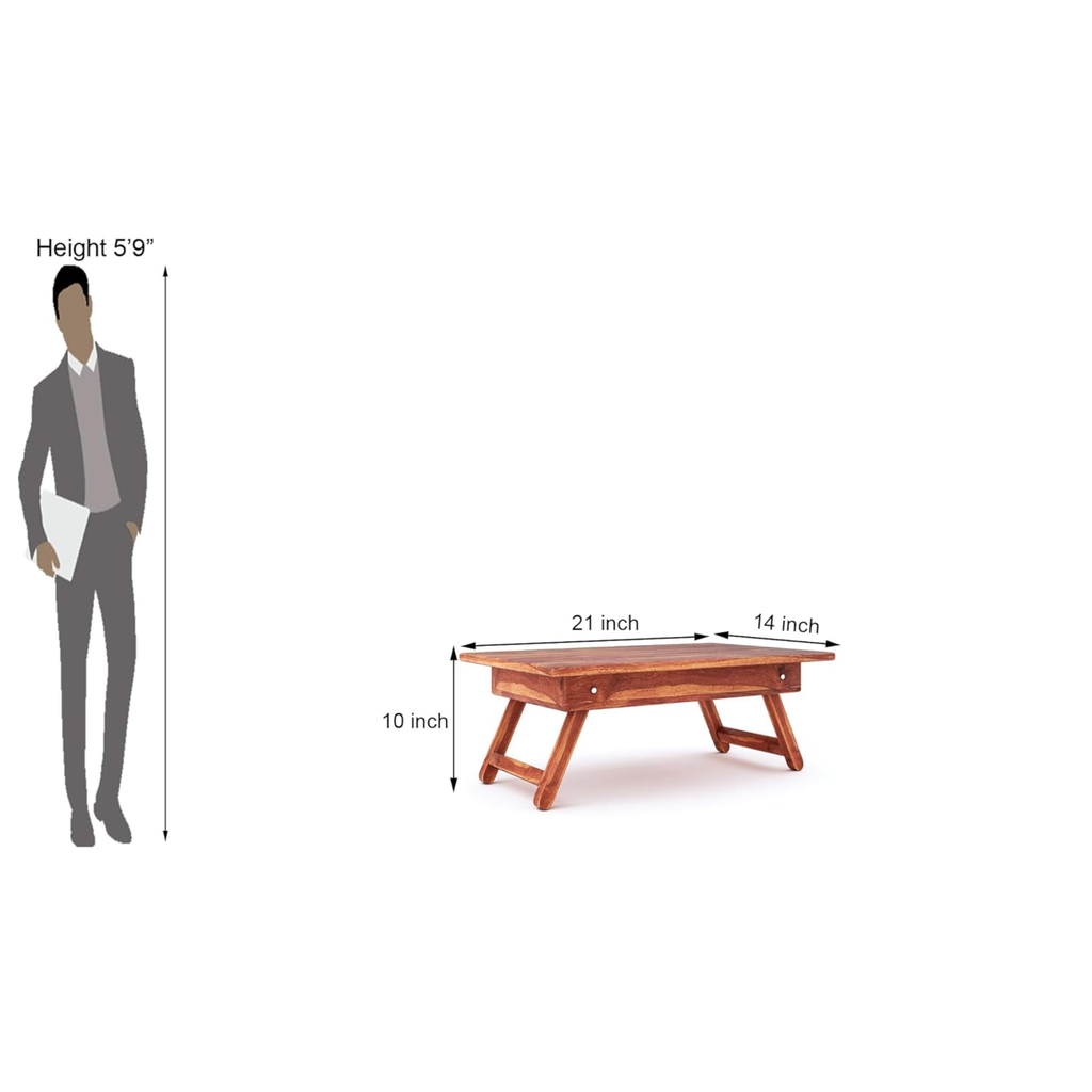 Solid Sheesham Wood Foldable Laptop Table