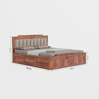 Modern Wooden Queen size Bed with Storage | 3 Years Warranty