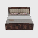Wooden Queen size Bed with Storage for Bedroom | 3 Years Warranty