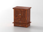 Compact Sheesham Wood Pooja Mandir with Drawers