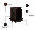 Solid Sheesham Wood Floor Standing Pooja Mandir