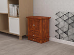Compact Sheesham Wood Pooja Mandir with Drawers