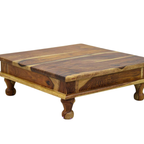 Solid Sheesham Wood Pooja Chowki