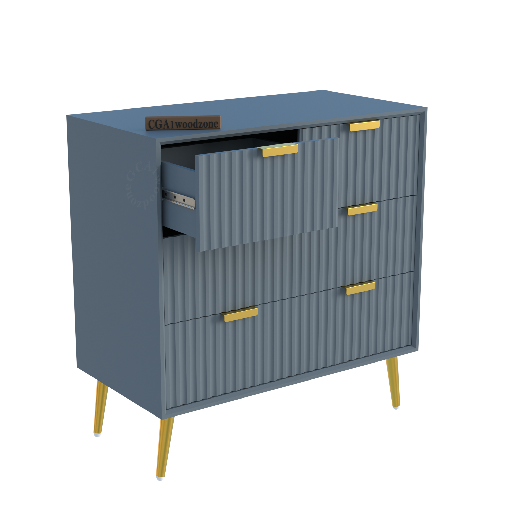 Softloom 4 DRAWER CHEST -GREY Softloom