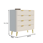 Softloom 5 DRAWER CHESTOR -WHITE Softloom