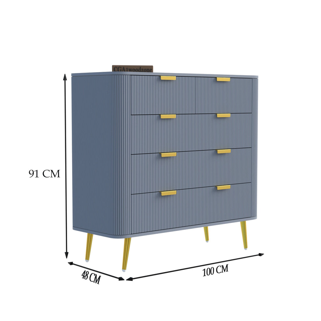 Softloom 5 DRAWER CHESTOR -GREY Softloom