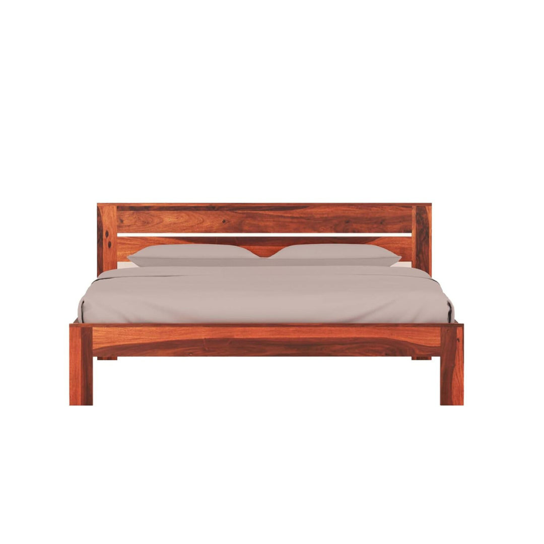 Premium Wooden King size Bed Without Storage For Bedroom- 3 Years Warranty