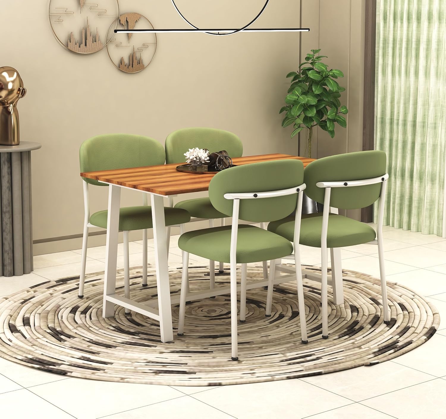 Sheesham Wood 4-Seater Dining Table set