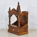 Traditional Sheesham Wood Floor Rested Pooja Mandir