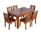 Softloom Sheesham Wood Dining Table Set 6 Seater – 3 Years Warranty