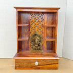 Sheesham Wood Wall Mounted Pooja Shelf