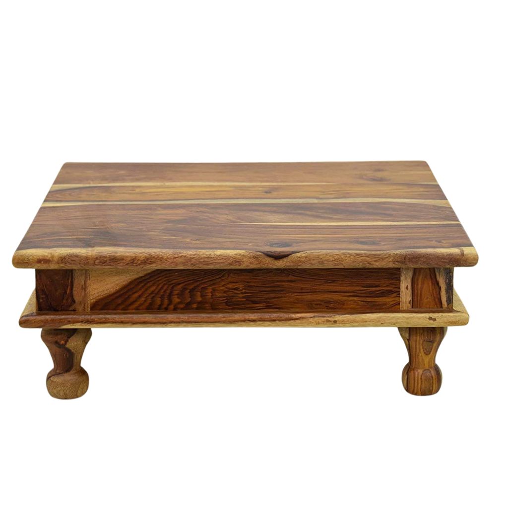 Solid Sheesham Wood Pooja Chowki