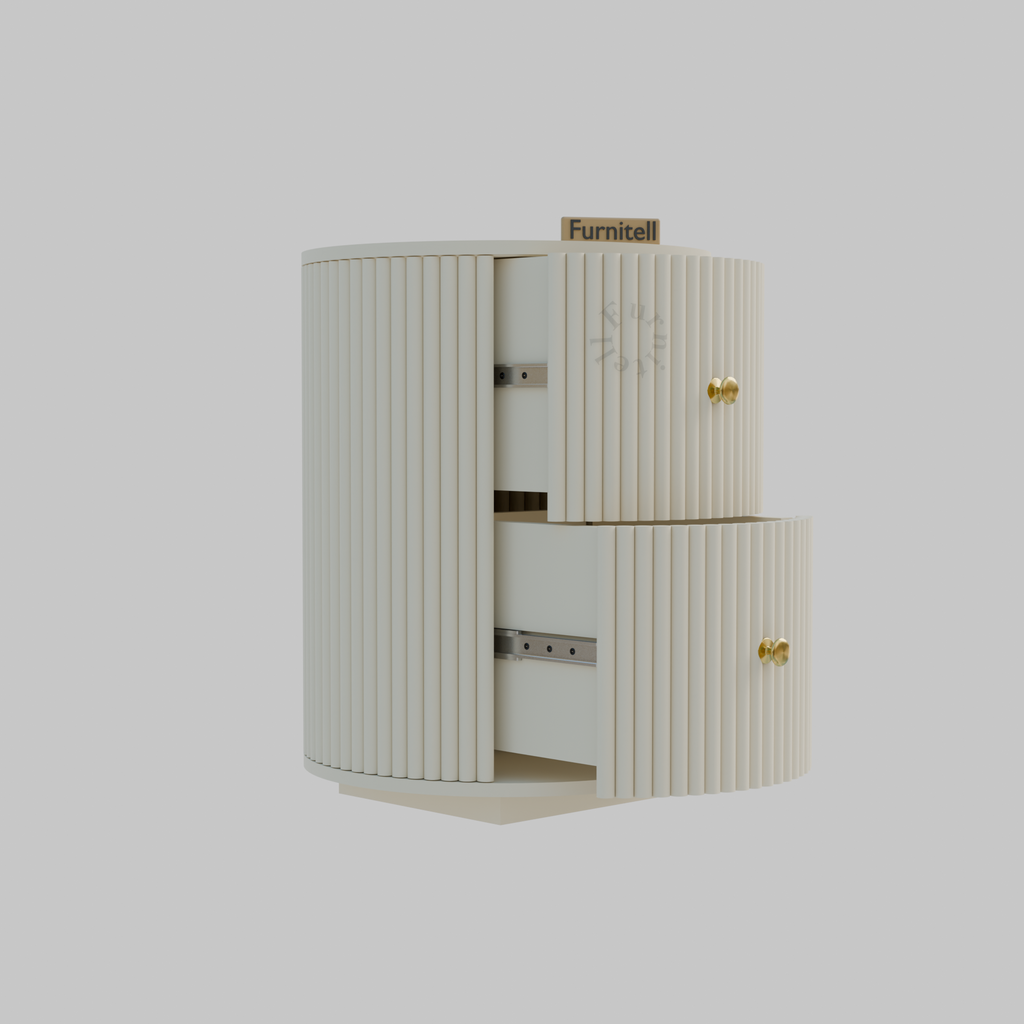 Softloom BED SIDE TABEL-WHITE Softloom