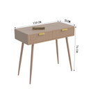 Softloom Modern Fluted Console Table with Drawer | 5 Year Warranty