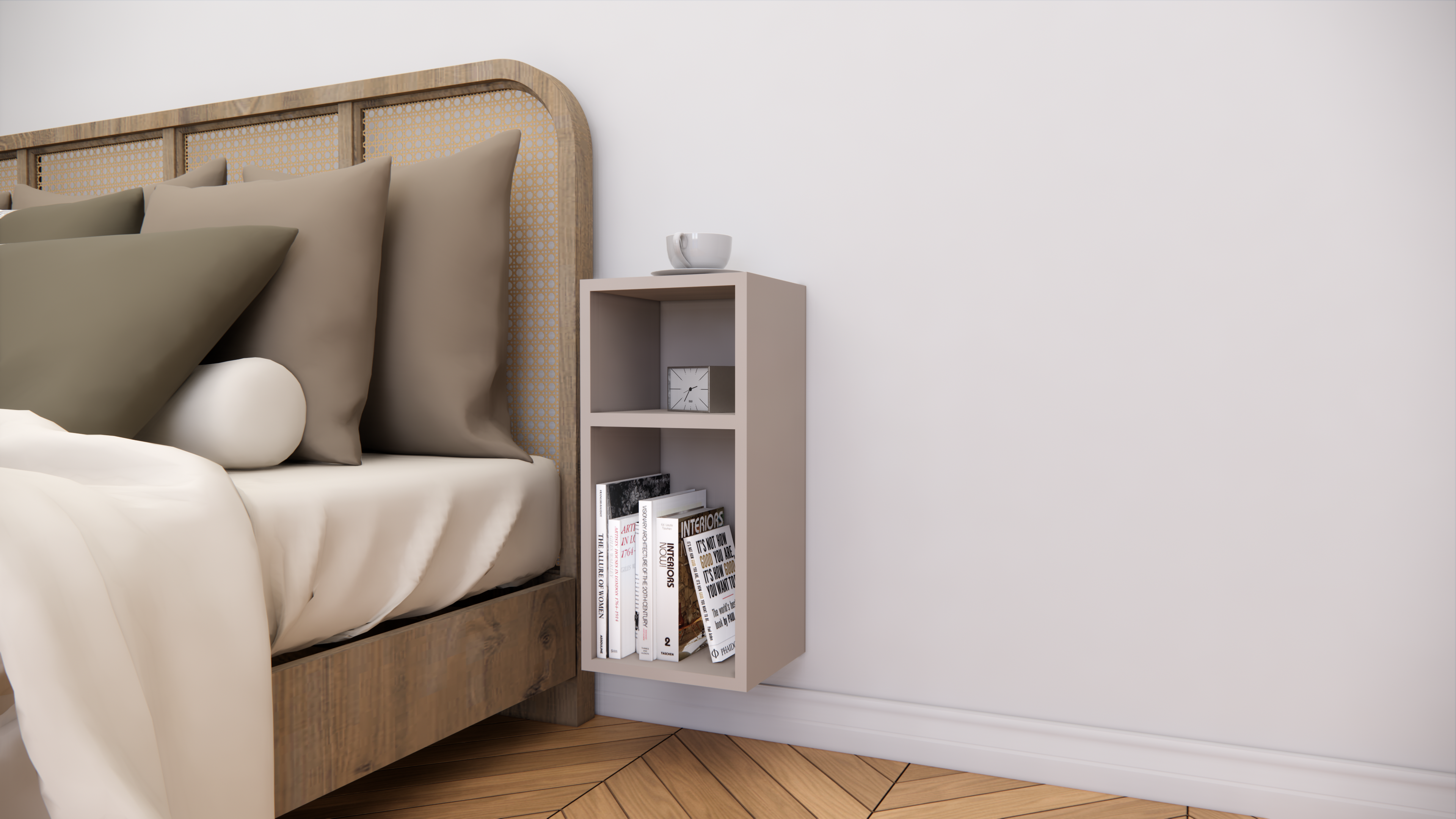 Softloom WELLMOUNT BED SIDE-BEIGE Softloom