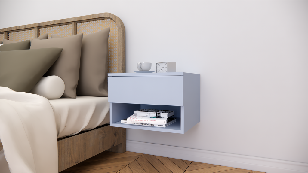 Softloom WELLMOUNT BED SIDE-GREY Softloom
