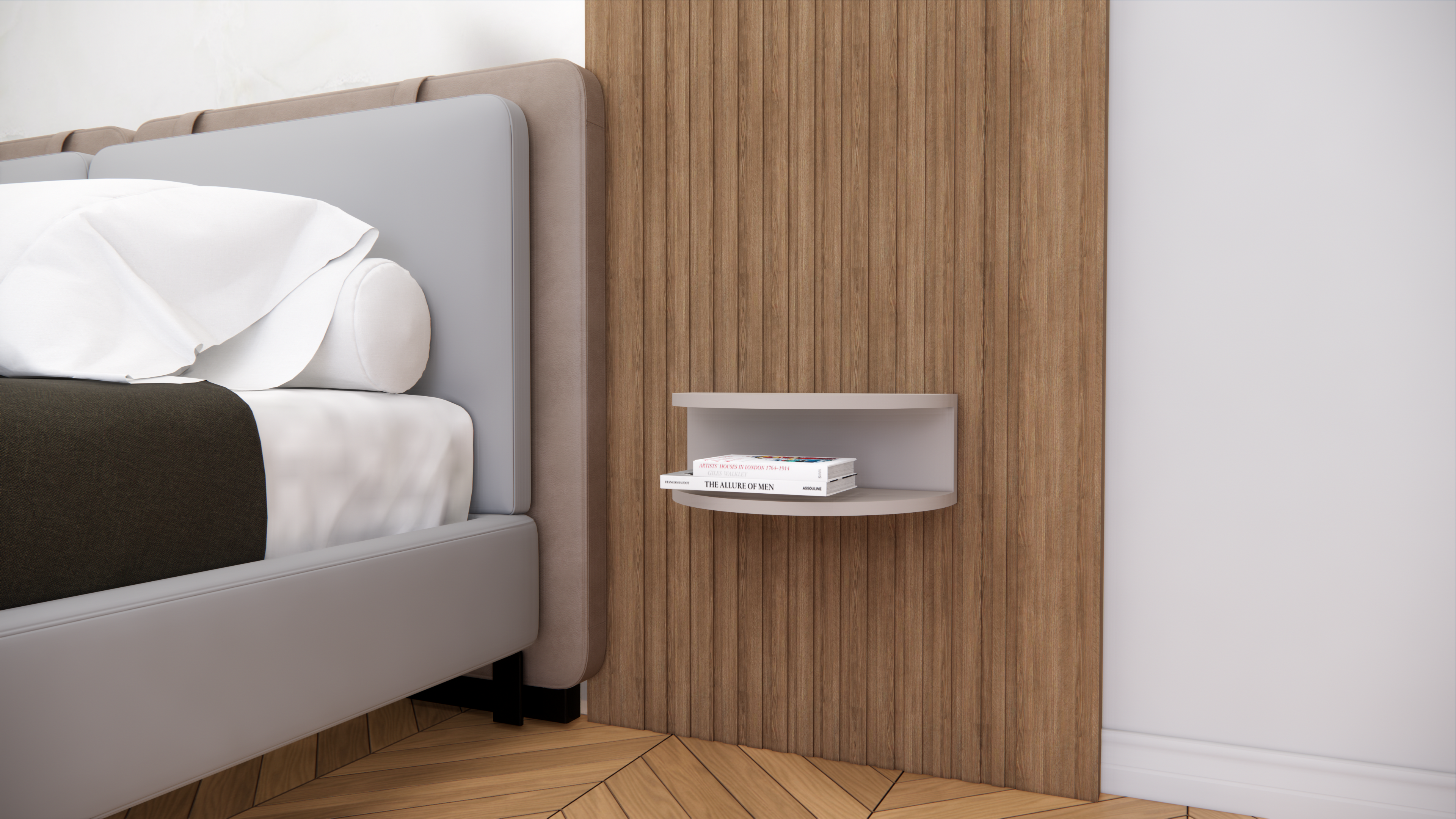 Softloom WELLMOUNT BED SIDE-BEIGE Softloom