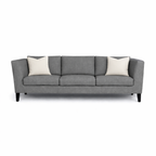 MANALI Three Seater Upholstered Sofa Velvet - 3 Years Warranty