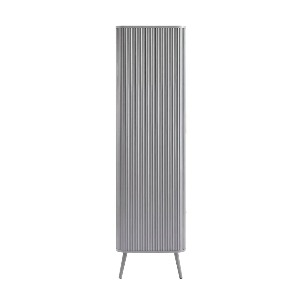 Softloom 2 Door Wardrobe - Light Grey Softloom