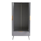 Softloom 2 Door Wardrobe - Light Grey Softloom
