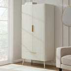 Softloom 2 Door Wardrobe - Warm White Softloom