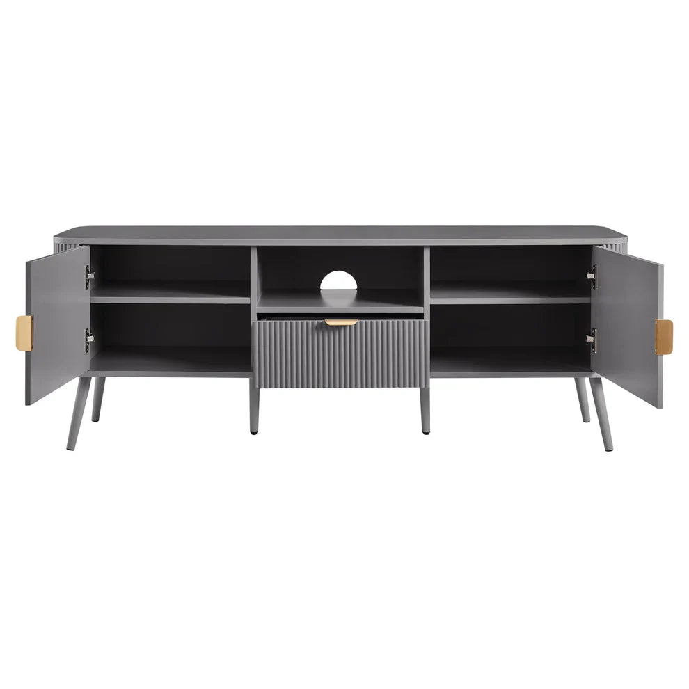 Softloom  60'' TV Unit - Light Grey Softloom