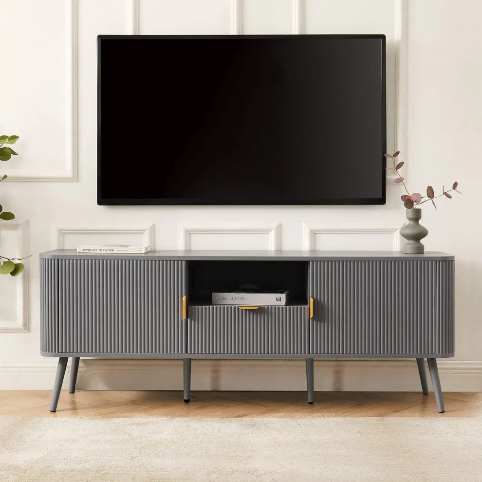 Softloom  60'' TV Unit - Light Grey Softloom