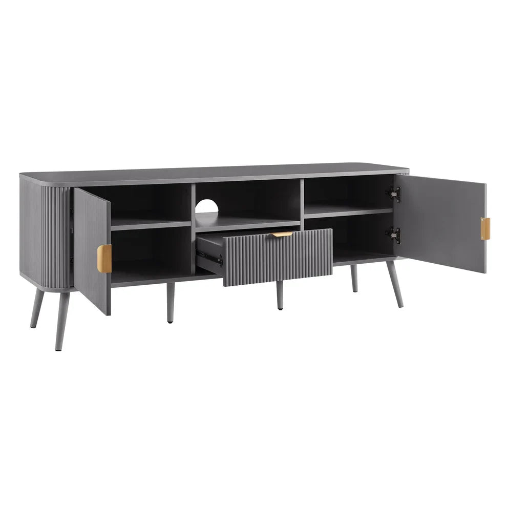Softloom  60'' TV Unit - Light Grey Softloom
