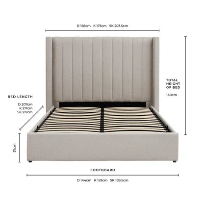 Softloom Ottoman Storage Bed Softloom