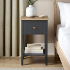 Softloom 1 Drawer Nightstand - Charcoal Softloom