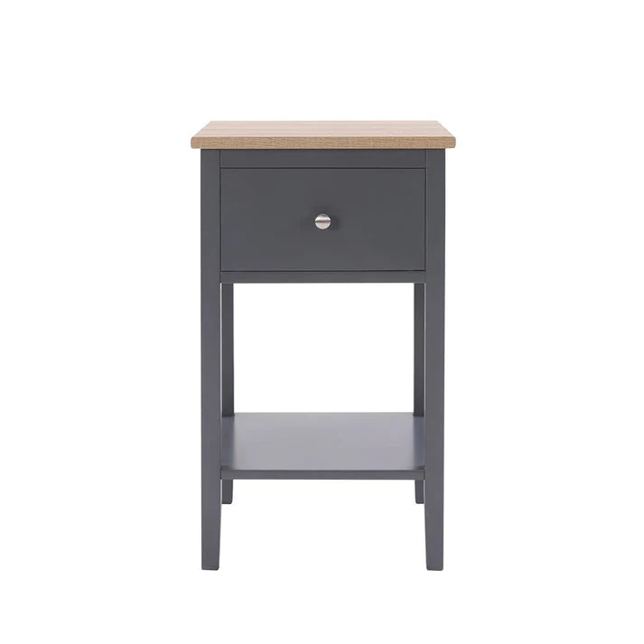 Softloom 1 Drawer Nightstand - Charcoal Softloom