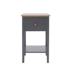 Softloom 1 Drawer Nightstand - Charcoal Softloom